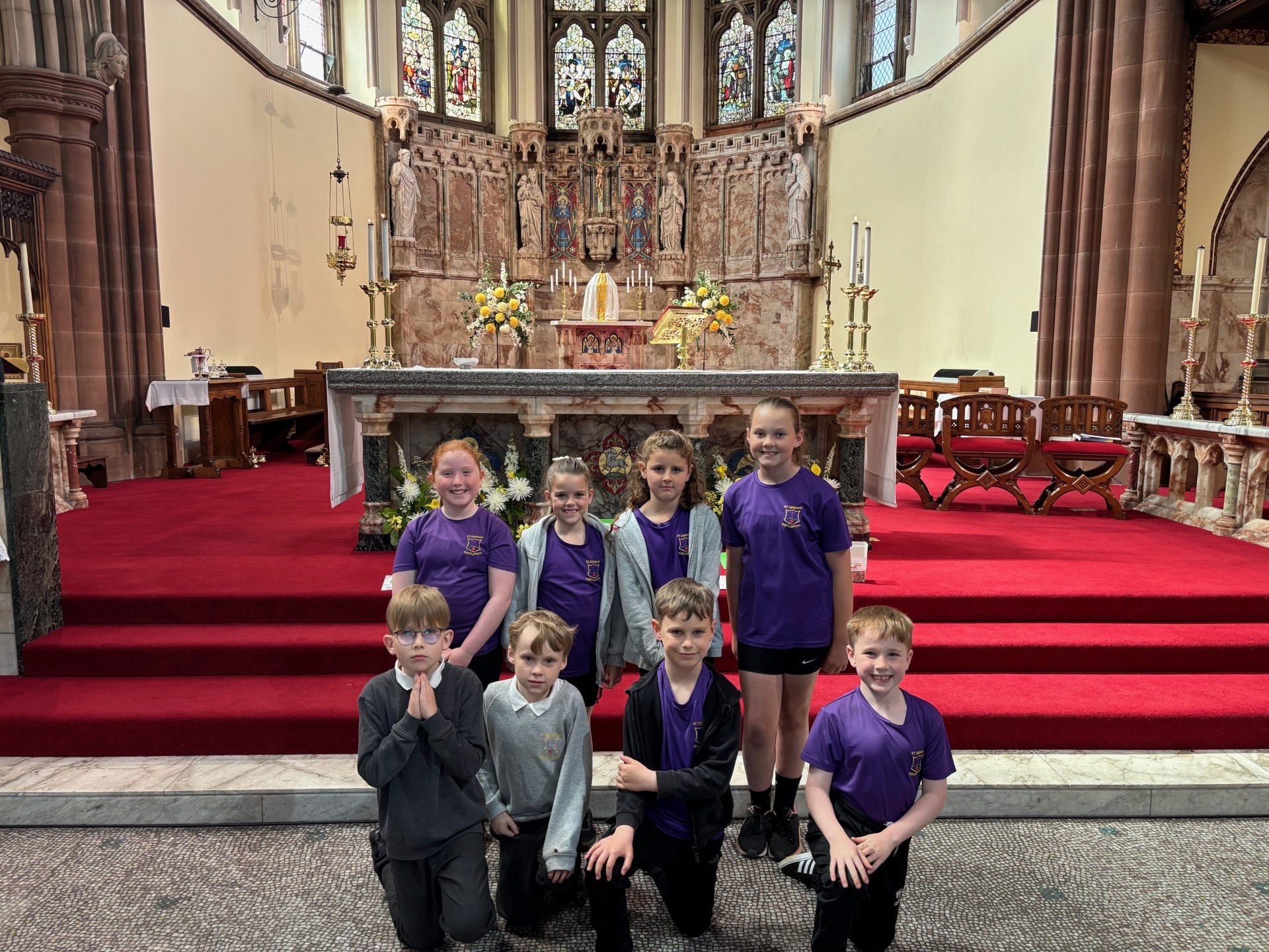 St Teresa's, Year 3 and Year 4 Mini Vinnies, representing their school at a special Mass