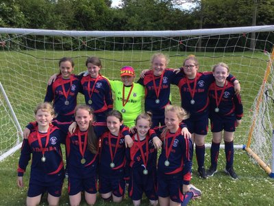 Image of Girls football team were Clayton cup Runners up - congratulations!