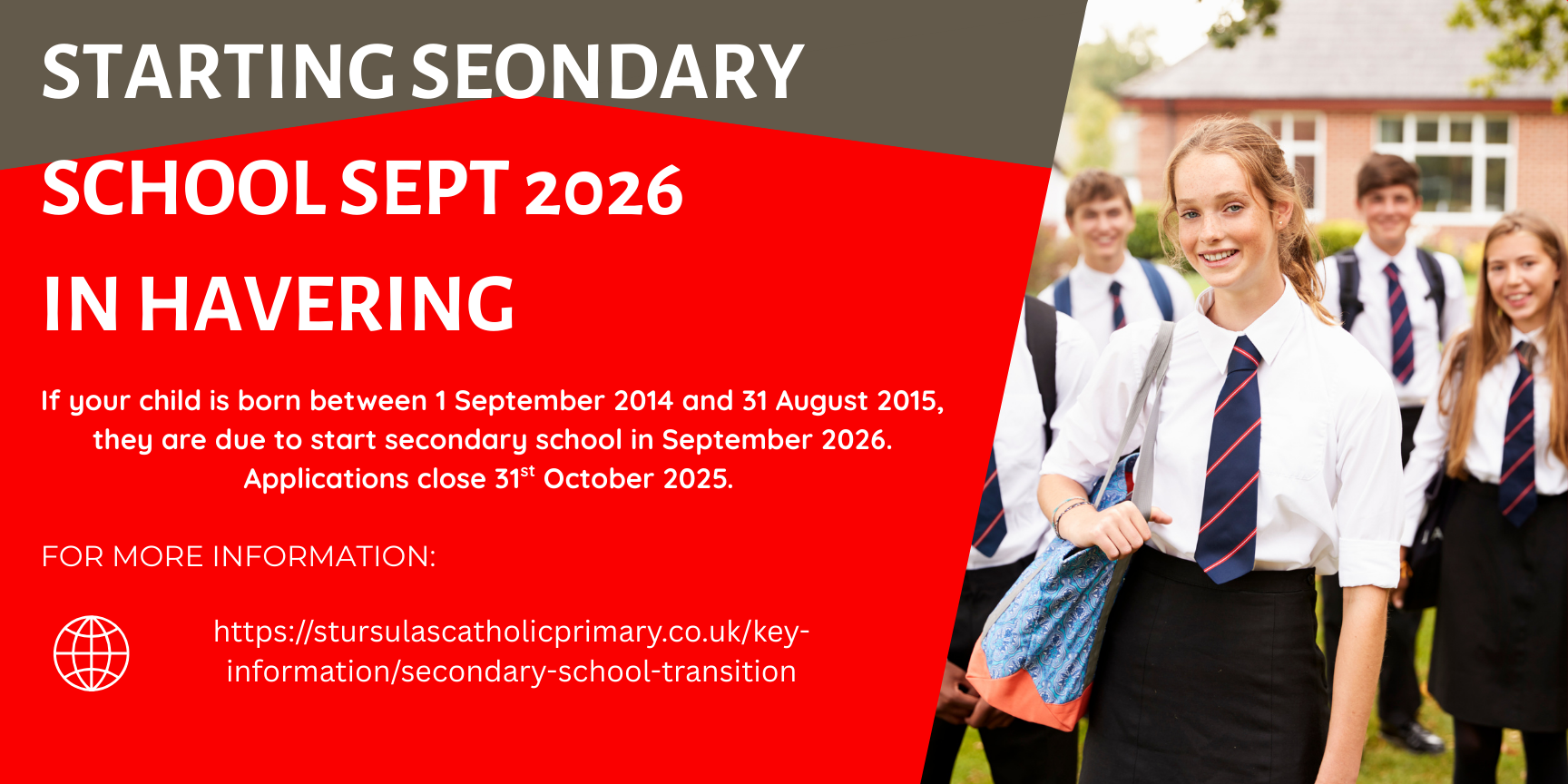 Image of Starting Secondary School Sept 2026