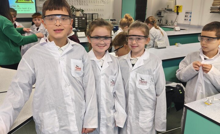 Science experiments at St John's