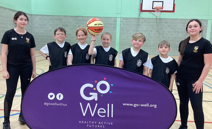 Go Well Primary School Basketball Shield and Cup.
