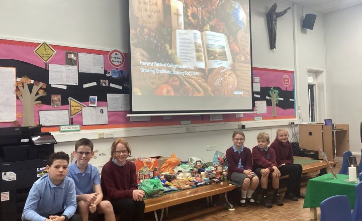 Image of St William’s Catholic Primary School Celebrates Harvest Festival and Supports Local Food Bank