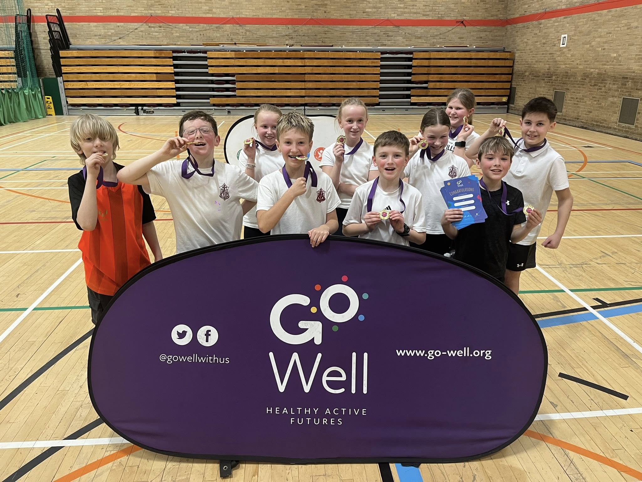  1st place winners in the Go Well Finals