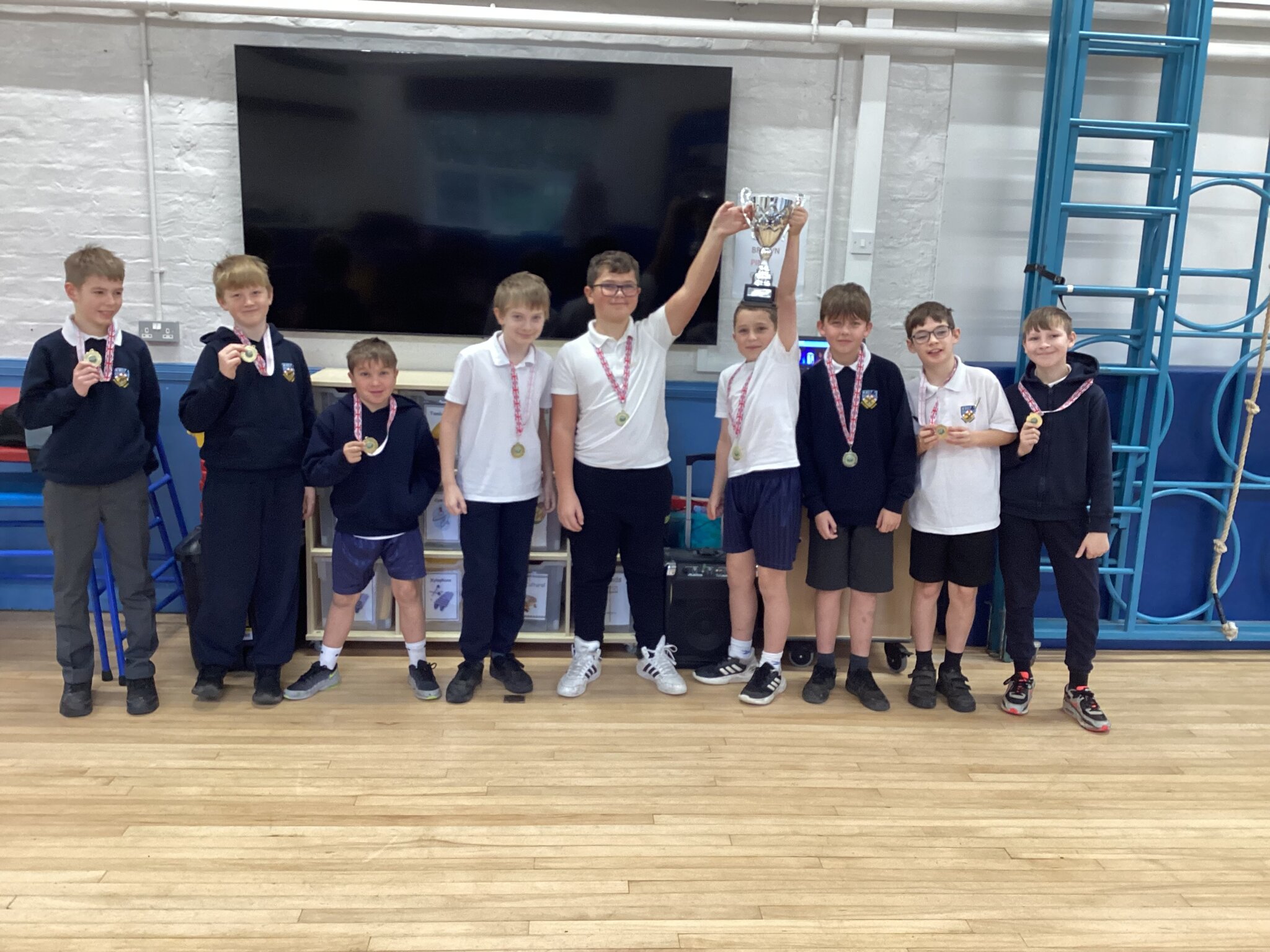 Image of Wyre and Fylde small school's 7 a-side PLATE winners 2025