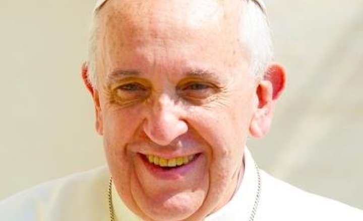 Image of Headteacher visiting Pope Francis