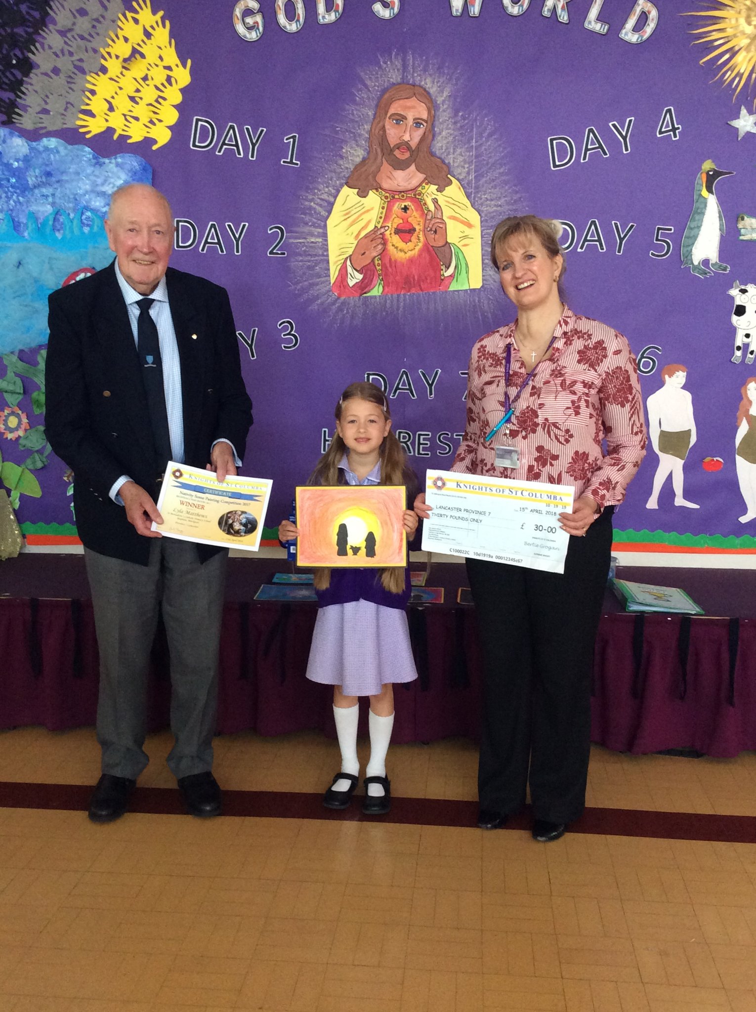 Image of Knights of St Columba Nativity Christmas Card Winner