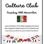 Image of MFL Culture Club News -  impara l'italiano e divertiti!