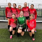 Image of Y7 & Y8 Girls' Football Team play in the Girls' Cup