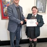 Image of Y8 student receives a Young Citizen Award 2025