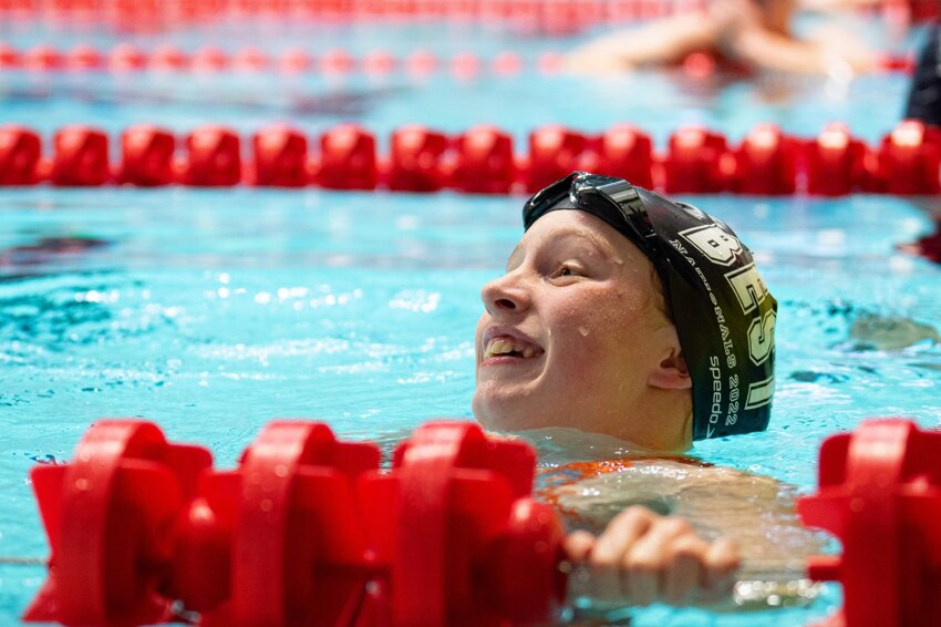 Image of Y10 Evie goes for gold at the National Swim Championships!