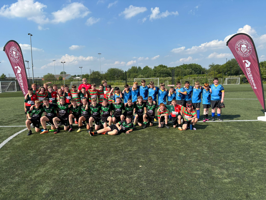 Image of Y7's visit Robin Park Arena for a rugby tournament