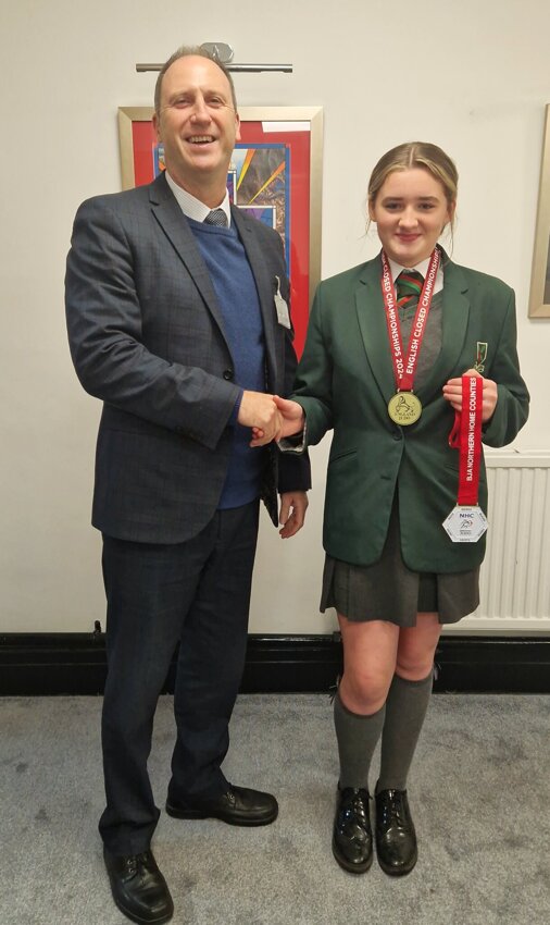 Image of Y8 Judo Champion, Summer Lyons-Ashworth wins Gold!