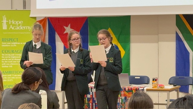 Image of SEA Students attend the mock Climate Change Conference at Hope Academy