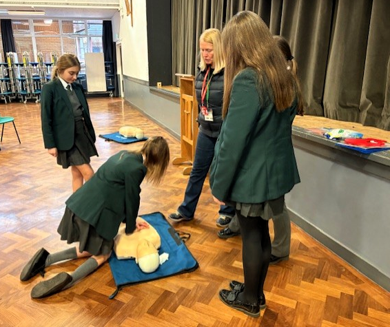 Image of Young Lifesavers in the Making: Y7 & Y8 Pupils Begin Hands-On First Aid Training