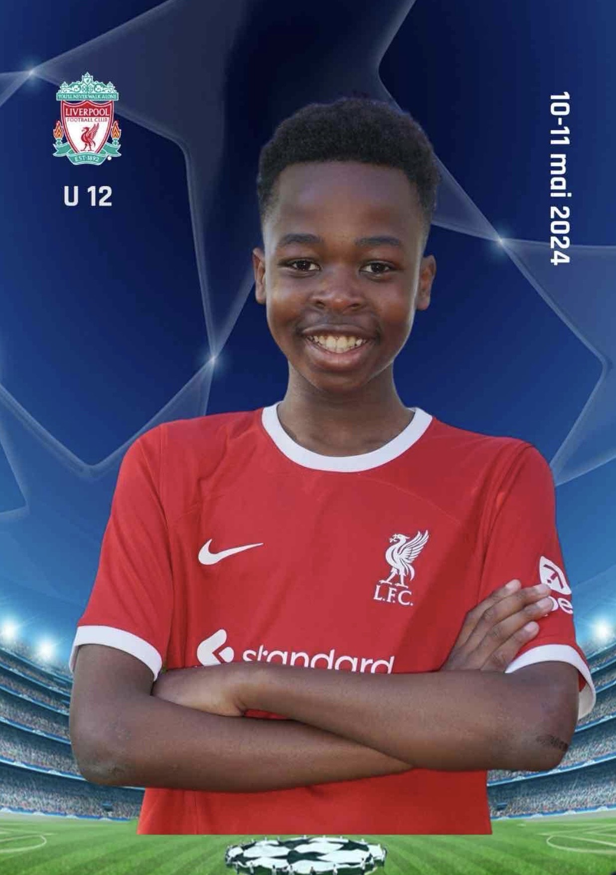 Image of Y7 student invited to join LFC U13 tournaments in the Czech Republic & Holland!