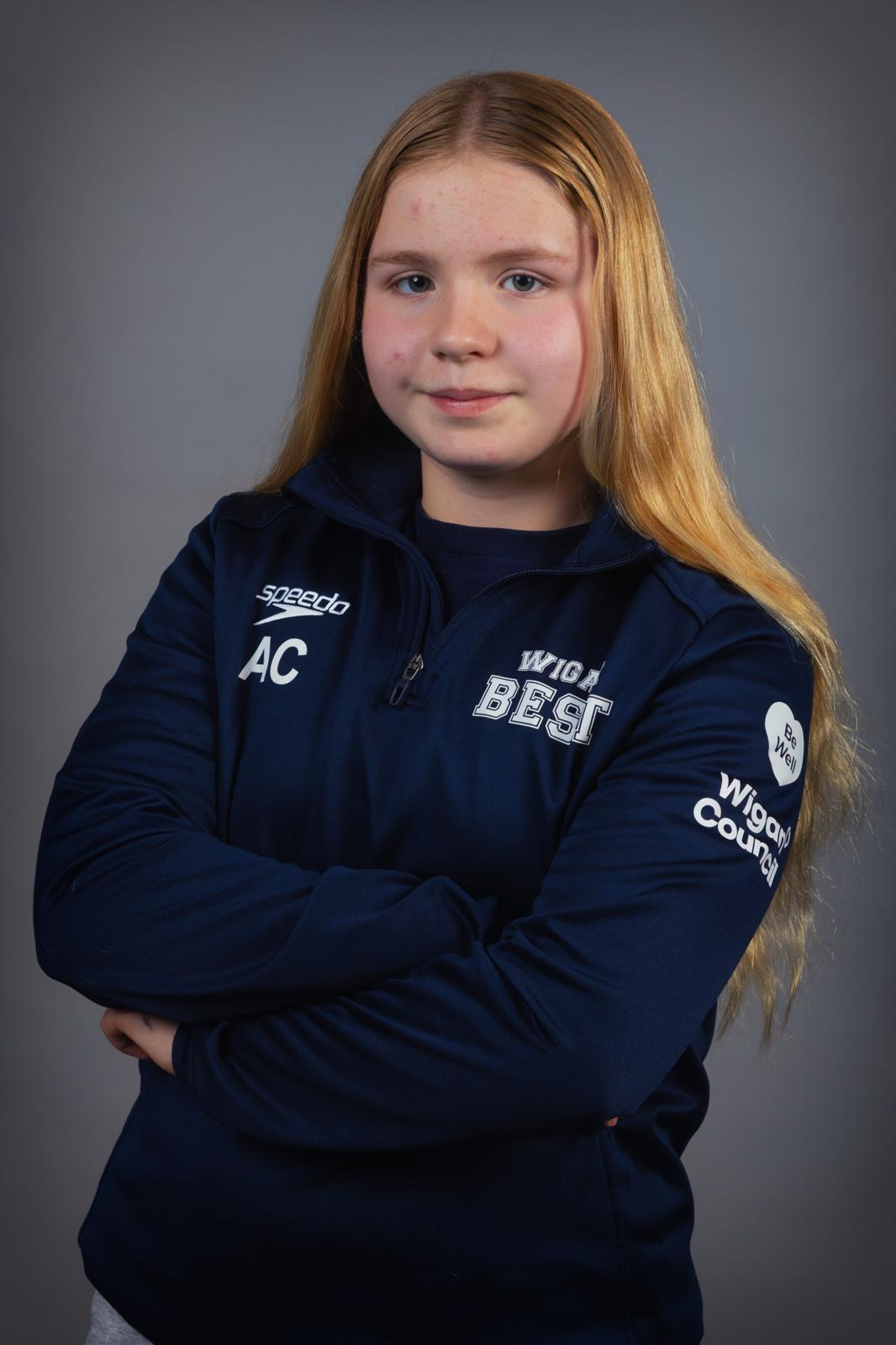 Image of Y8 student, Alivia has been selected for 2 Swim England regional camps this year