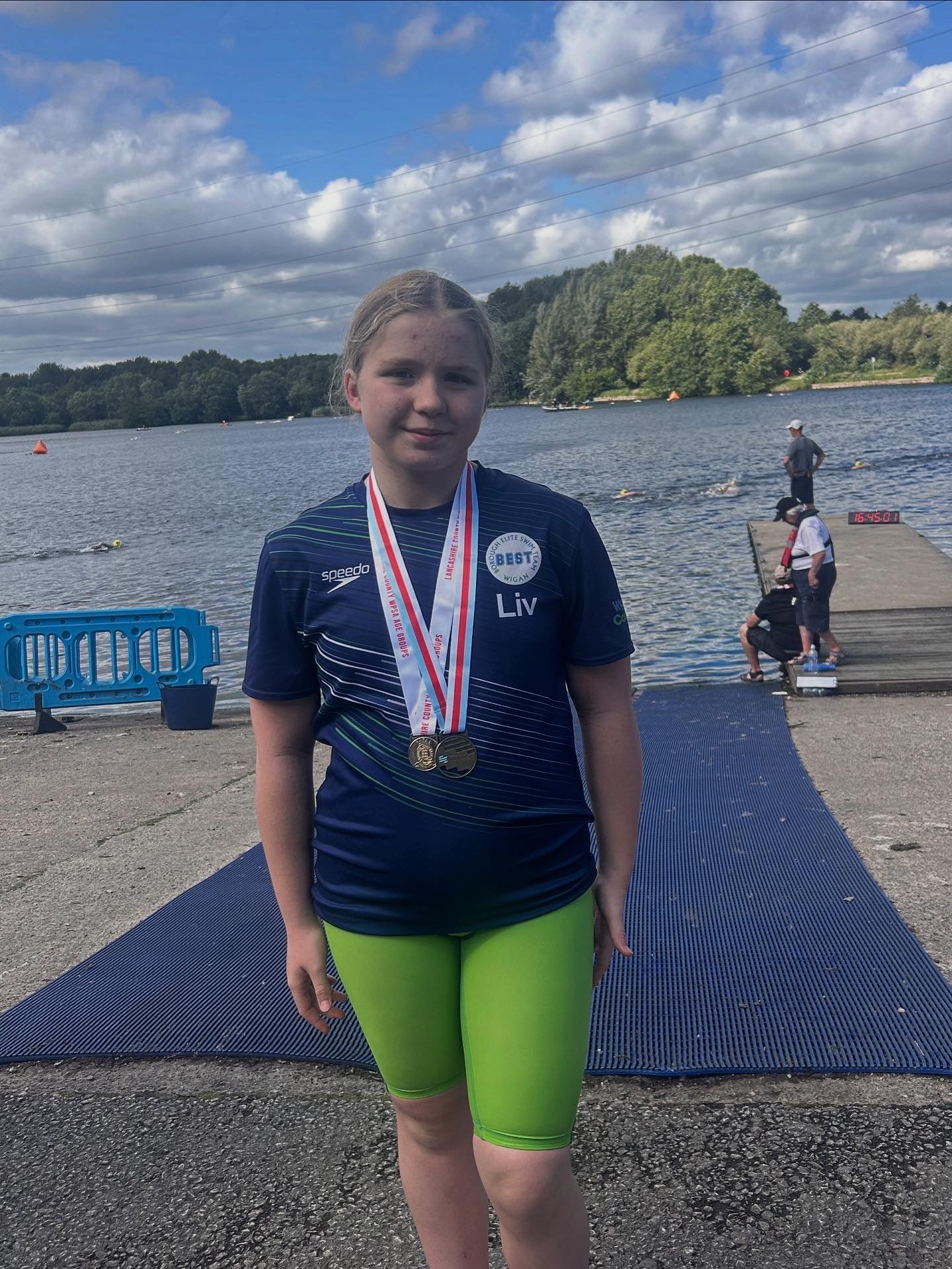 Image of Y7 student is an Open Water Regional Champion Swimmer!