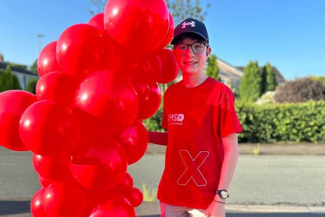 Image of Y9 Student, Dylan Gough helps to raise £2,500 for World Blood Cancer Day