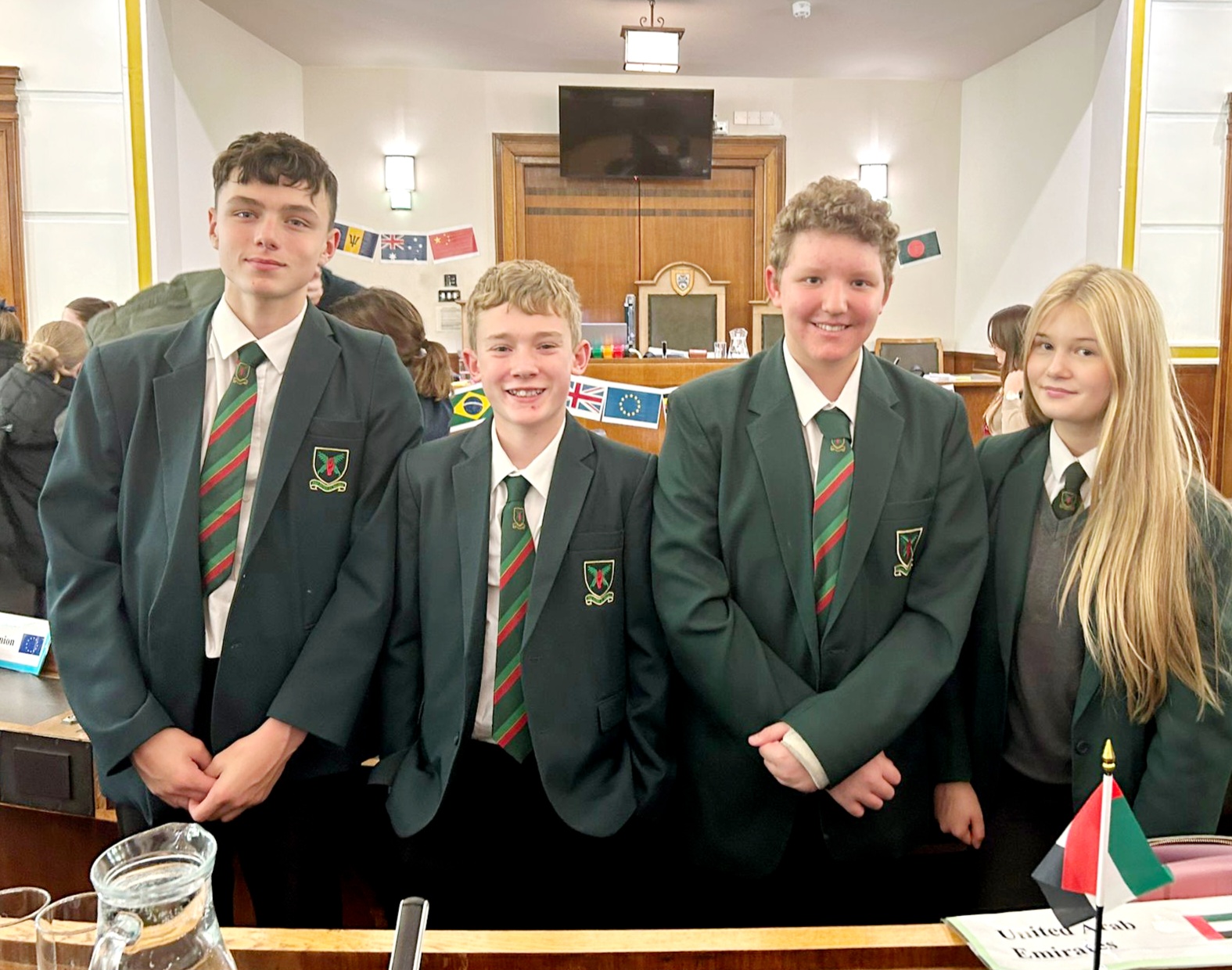 Image of Y9 students attend the mock COP29 Climate Change Conference at the Liverpool World Centre