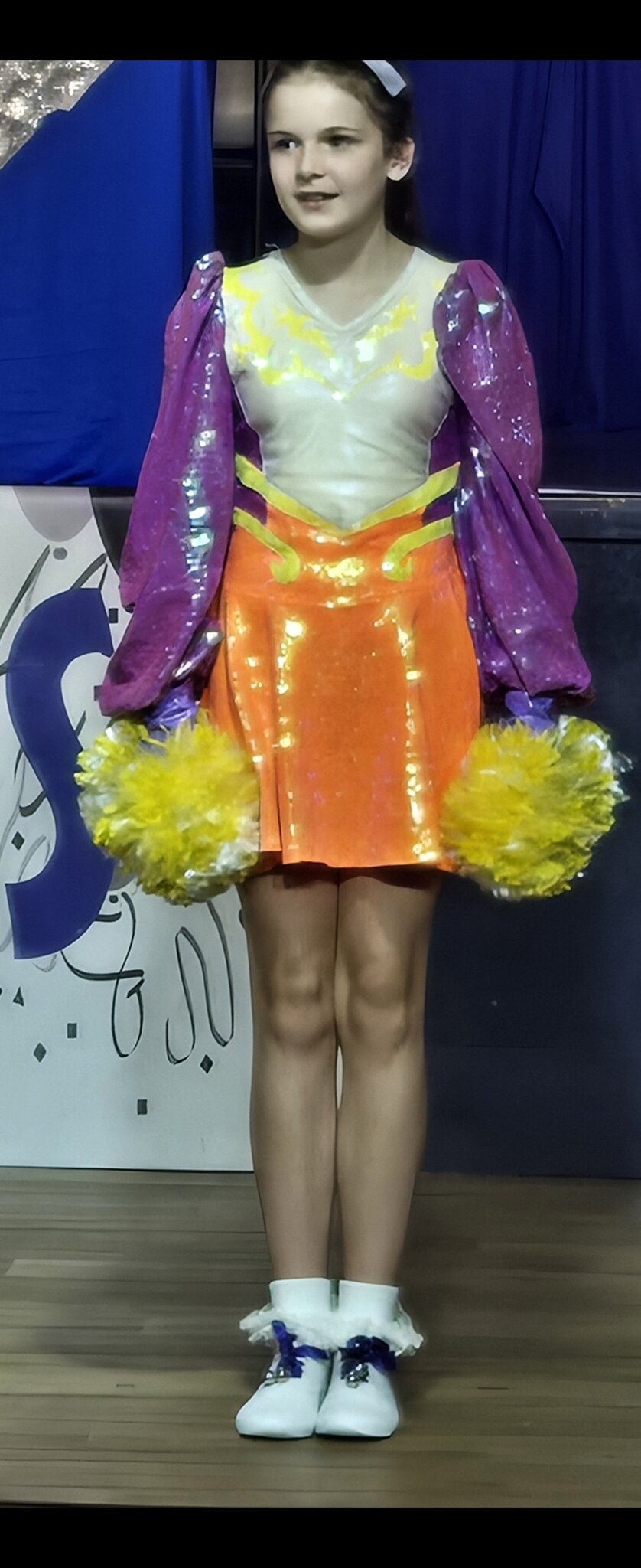Image of Y8 Morris Dancer- Louisa wins 'Higher Supreme Mascot', 'Champion Mascot' and 'Junior Mascot of the Year'
