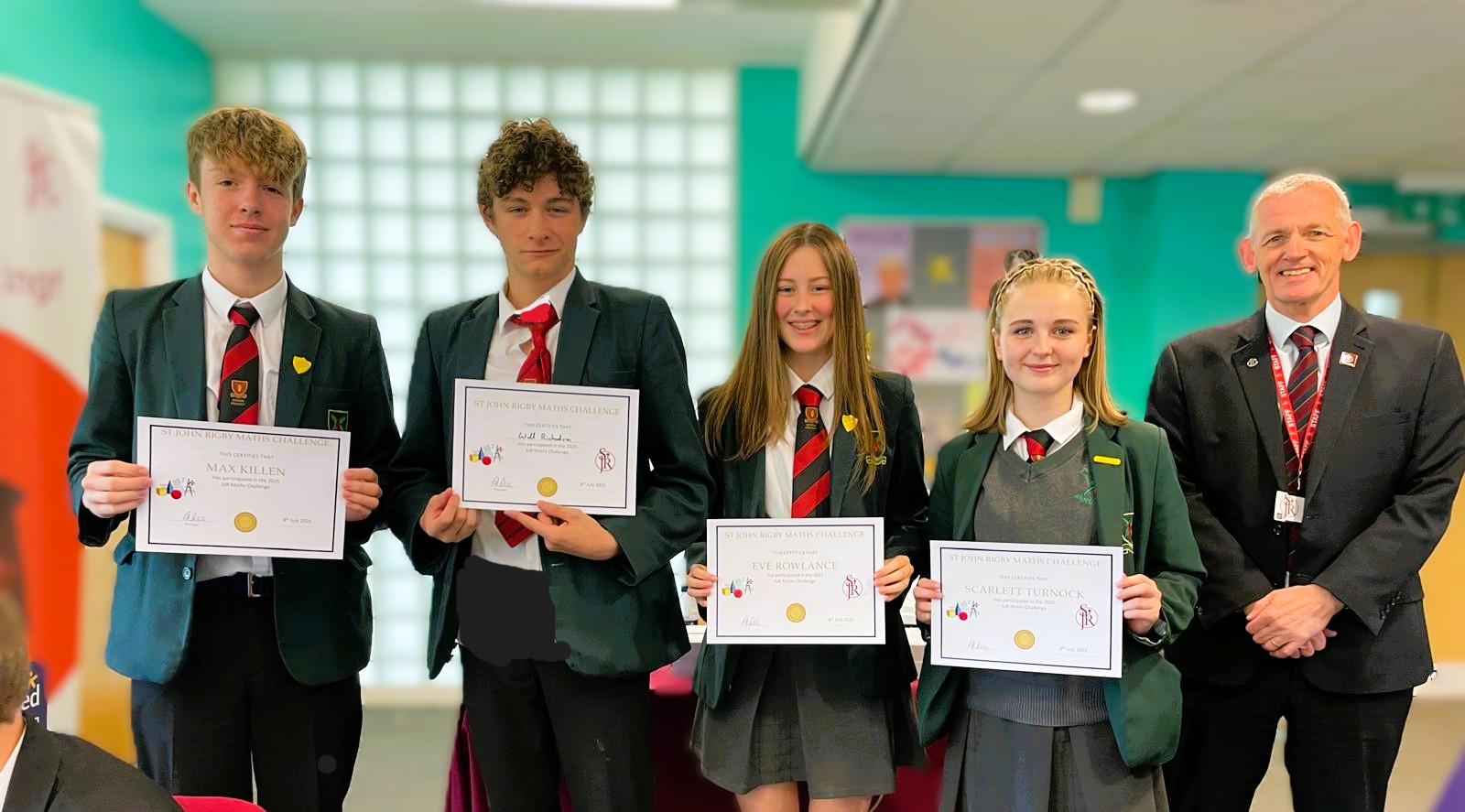 Image of Y10 Mathematicians gain 4th place at St John Rigby!