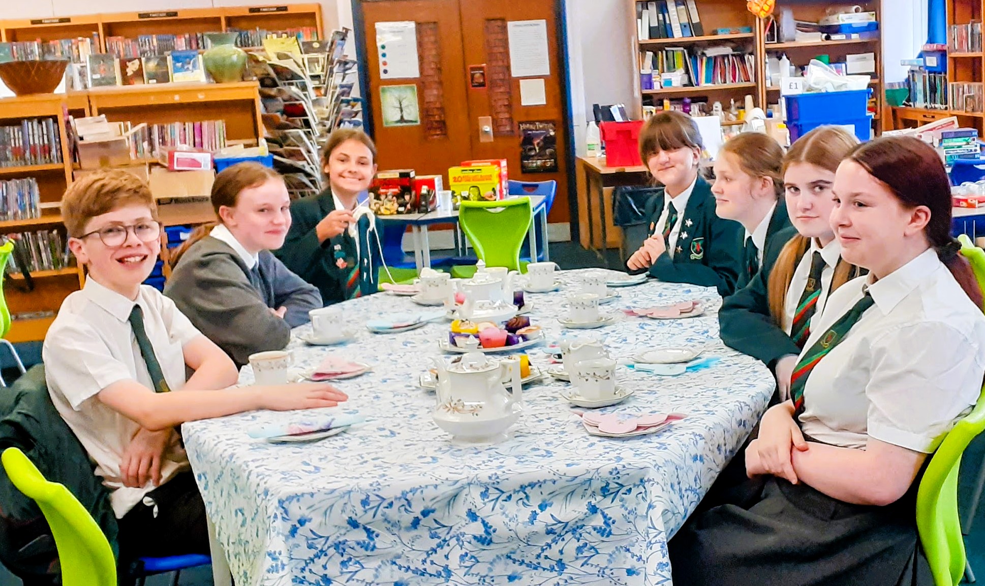 Image of Y7 Millionaires celebrate with Afternoon Tea