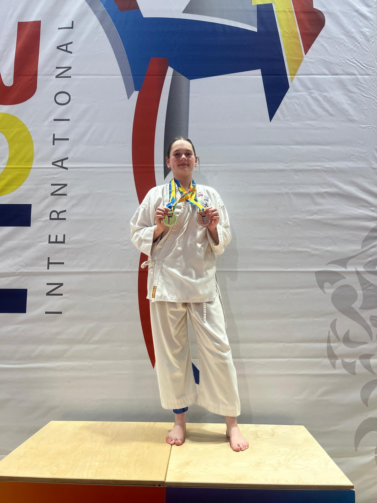 Image of Y9 Student, Ruby takes GOLD in Karate in an International Event!