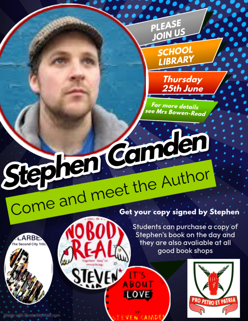 Image of Author Visit: Stephen Camden Inspires Young Readers