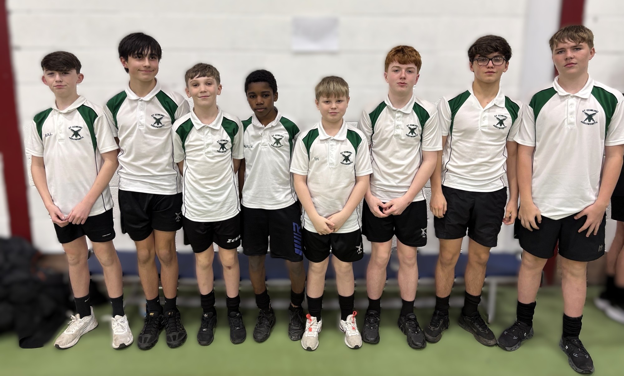 Image of Y7 & Y8 boys take part in the Wigan Schools' Indoor Athletics Competition 
