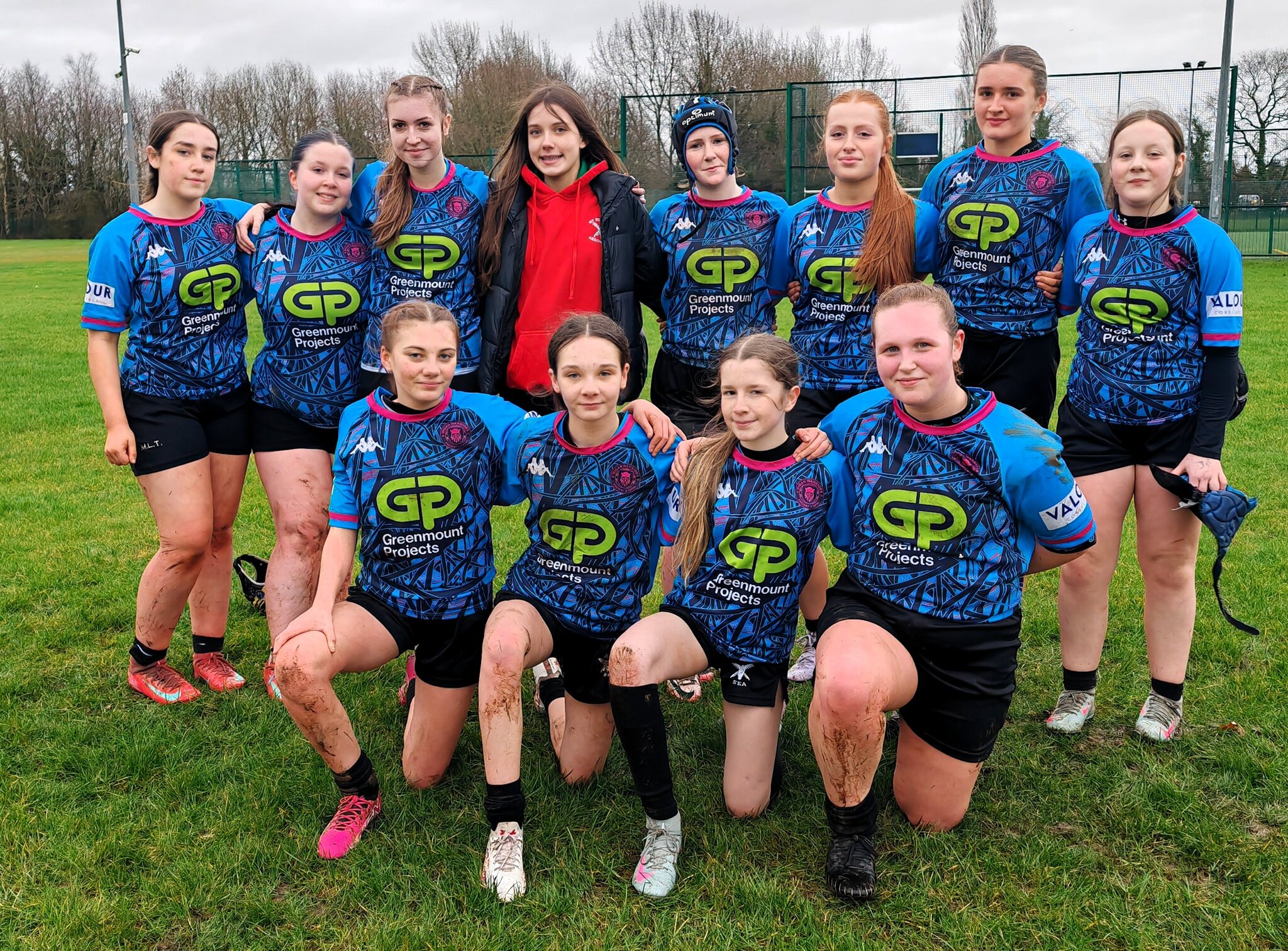 Image of Y9 girls' rugby team storm to a  46–0 victory!
