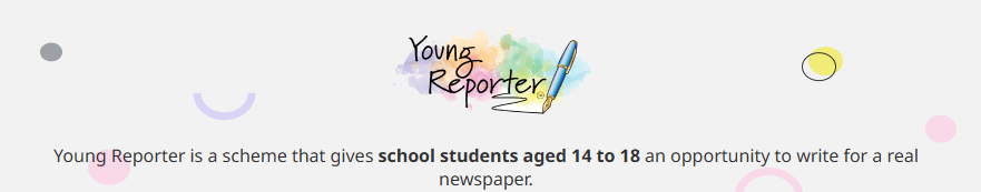 Image of Our Young Reporters have been very busy ... read their articles here!