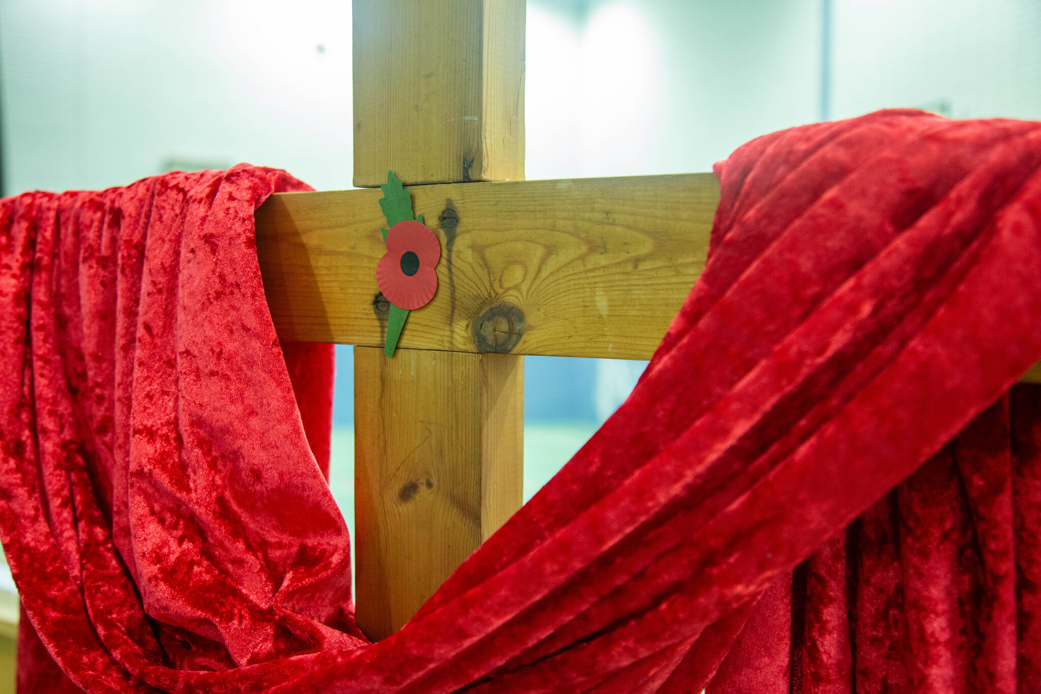 Image of St Edmund Arrowsmith Catholic High School came together to mark Remembrance Day