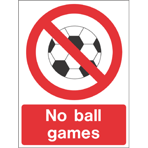 Image of No ball games day 