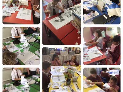 Image of Creating collages like Henri Matisse in Art !