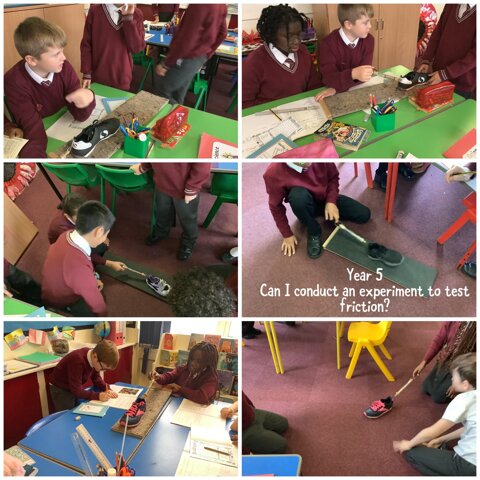 Image of Year 5 Science Investigating friction