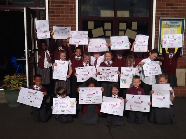 Image of School Council design posters for the Cornerstone Appeal
