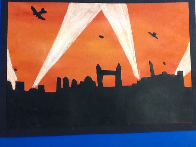 Image of Fantastic Blitz Artwork in Year Six