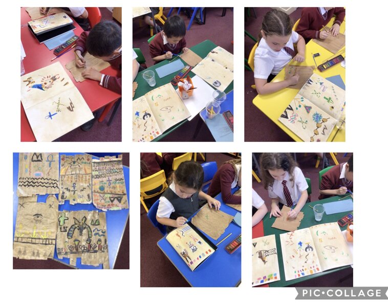 Image of Creating our Ancient Egyptian Scrolls!