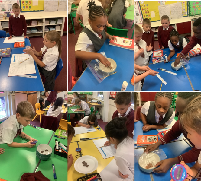 melting chocolate experiment year 3