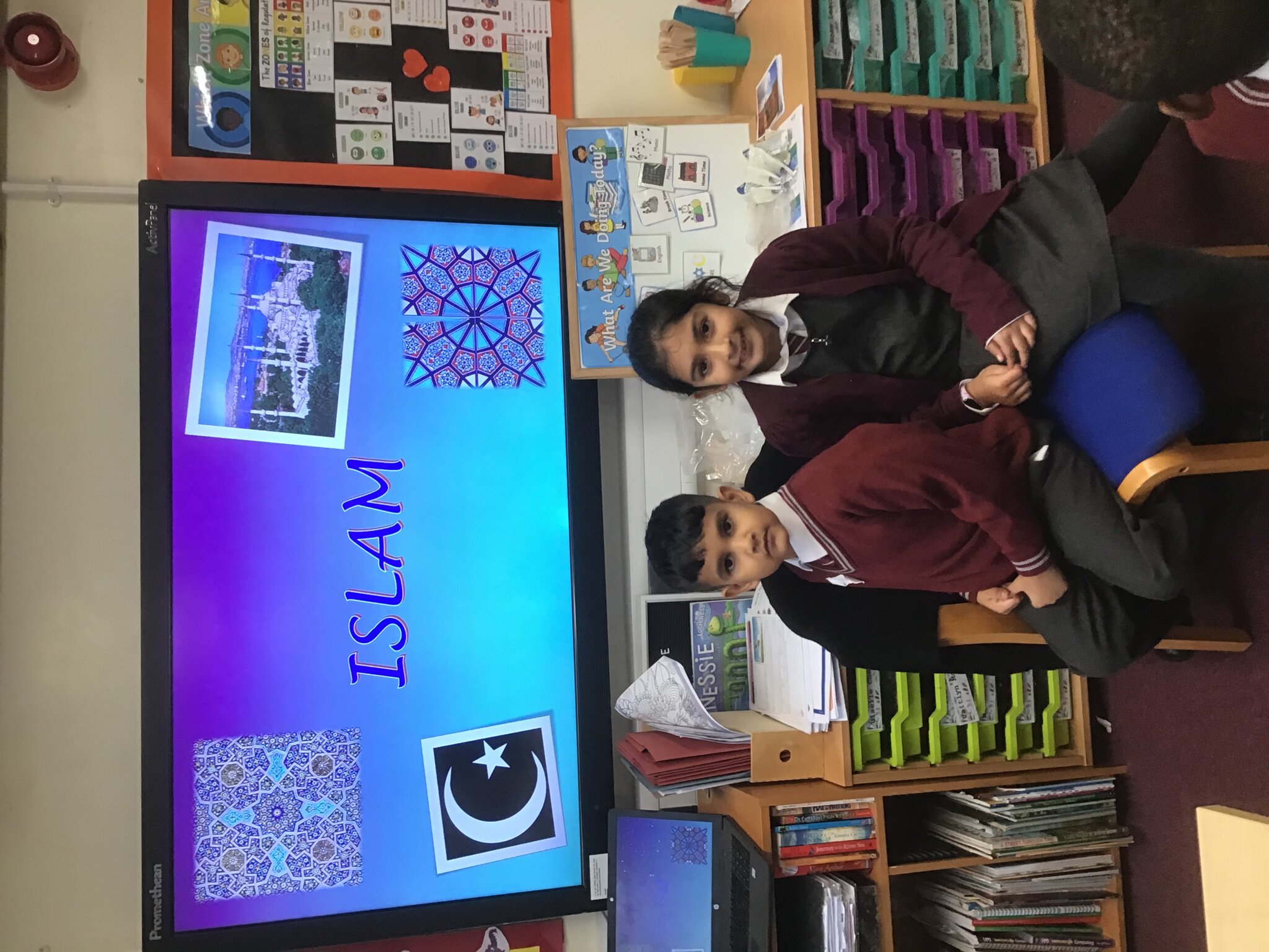 Image of To start our multi faith week off Yusuf and Zaynab spoke very knowledgeably  about their faith Islam! 