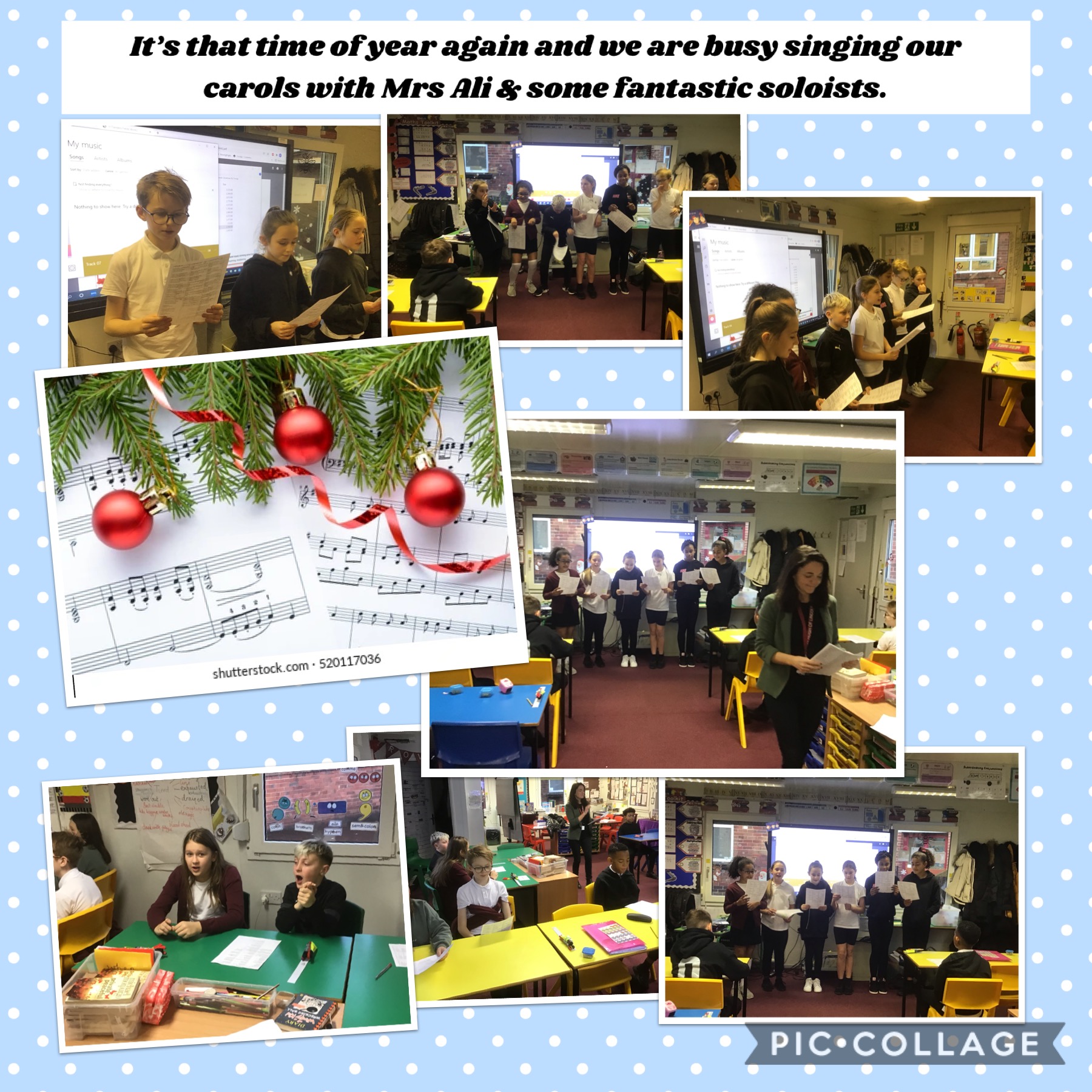 Image of Christmas Carolling with Mrs Ali