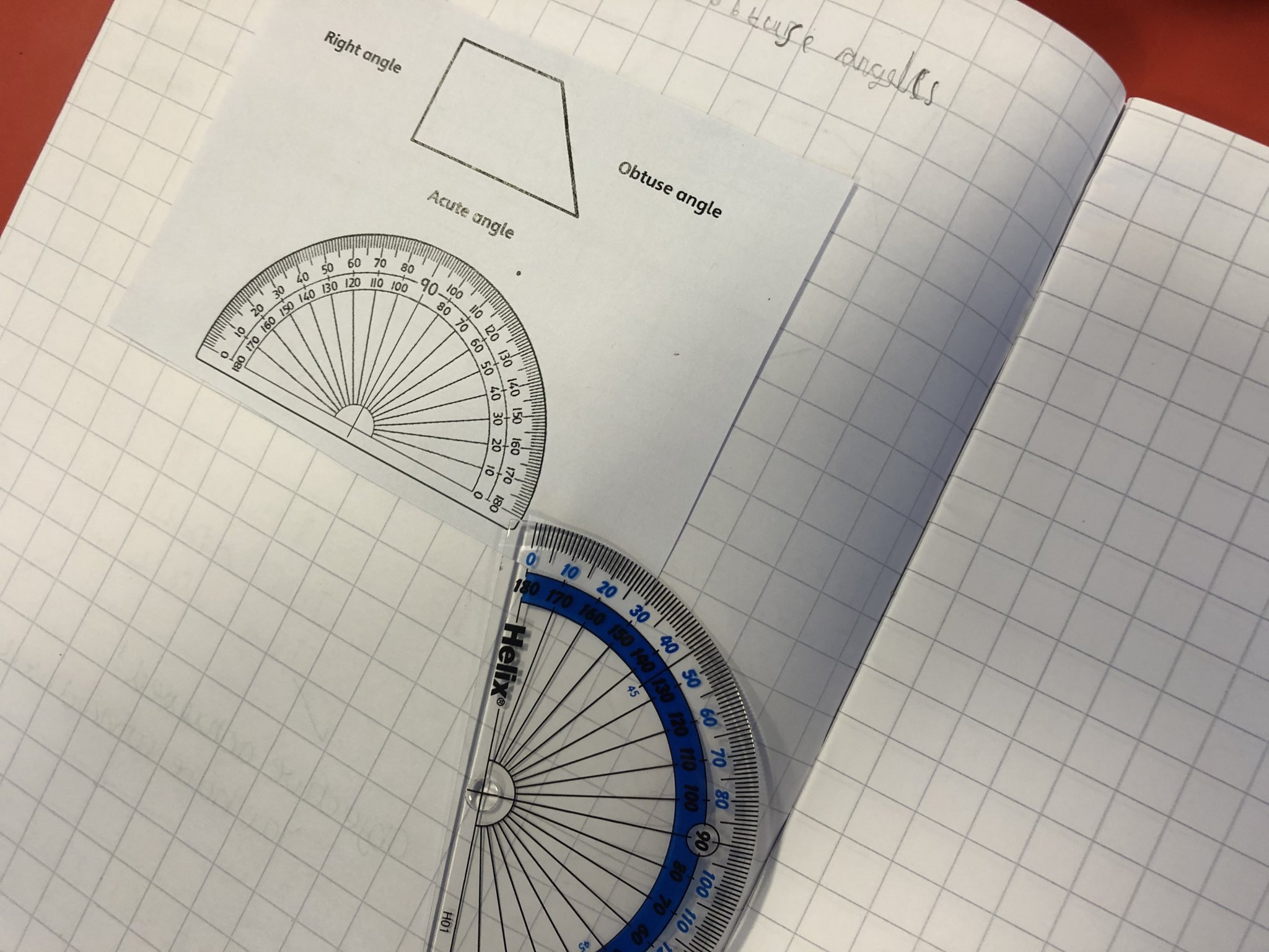 Image of Learning about angles! 