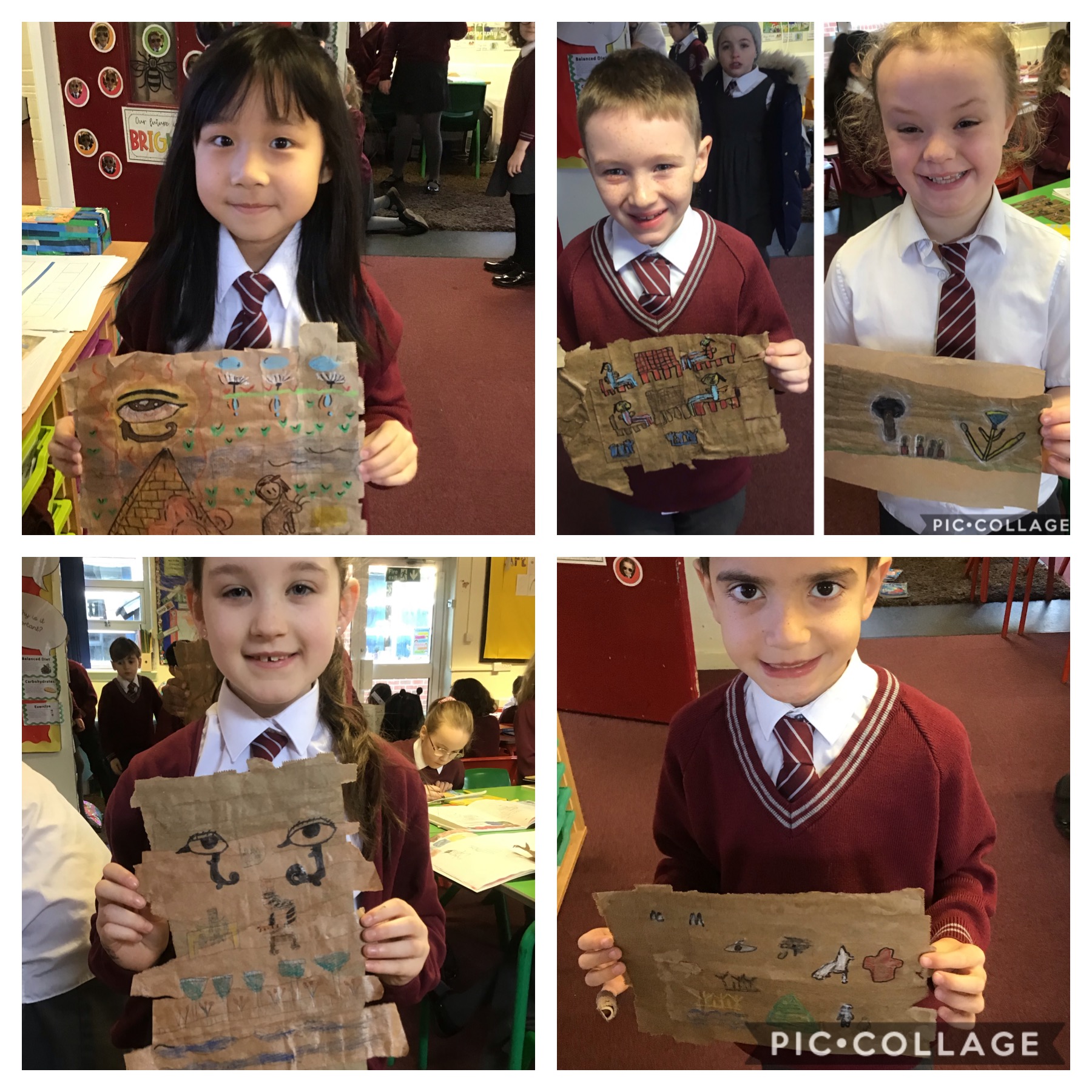 Image of Some of our wonderful Ancient Egyptian scrolls ! 