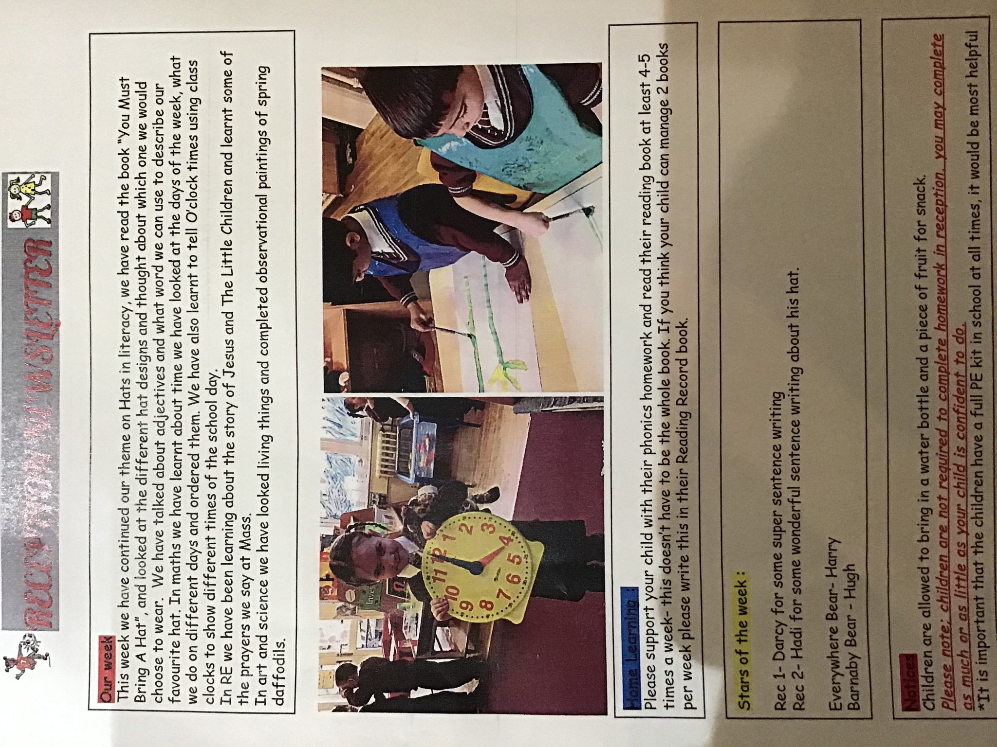 Image of Reception newsletter 