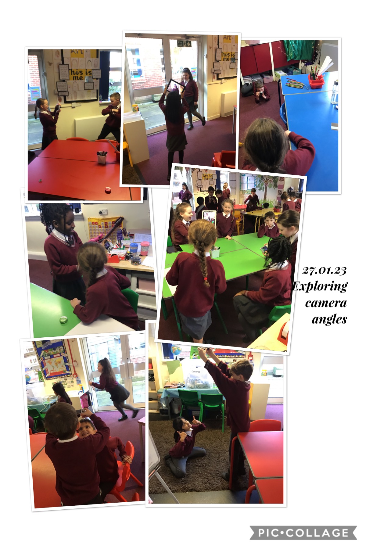 Image of Computing -Exploring camera angles using the digital cameras and iPads. 