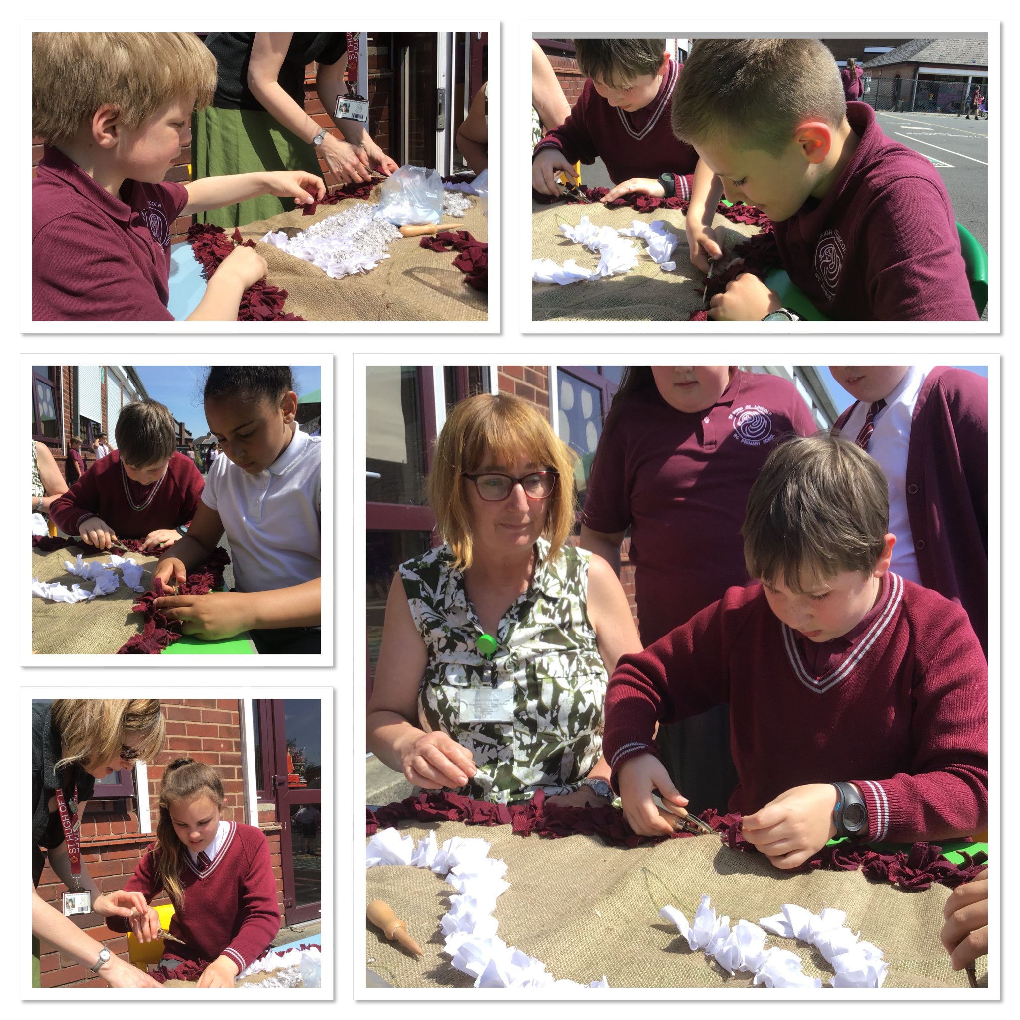 Image of Rag Rug Craft in the sunshine 