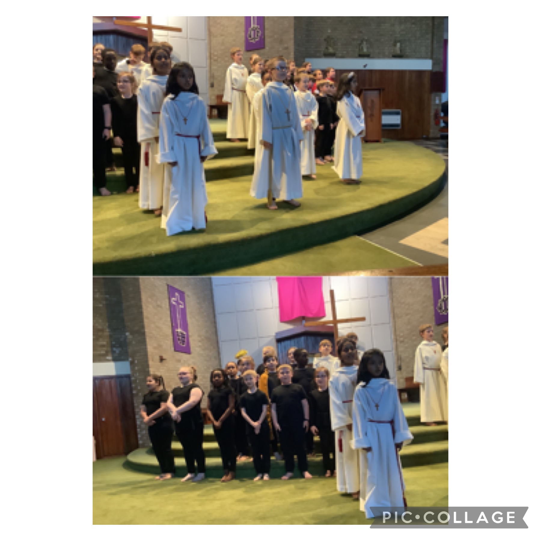 Image of Year 3 and 4 Easter Service