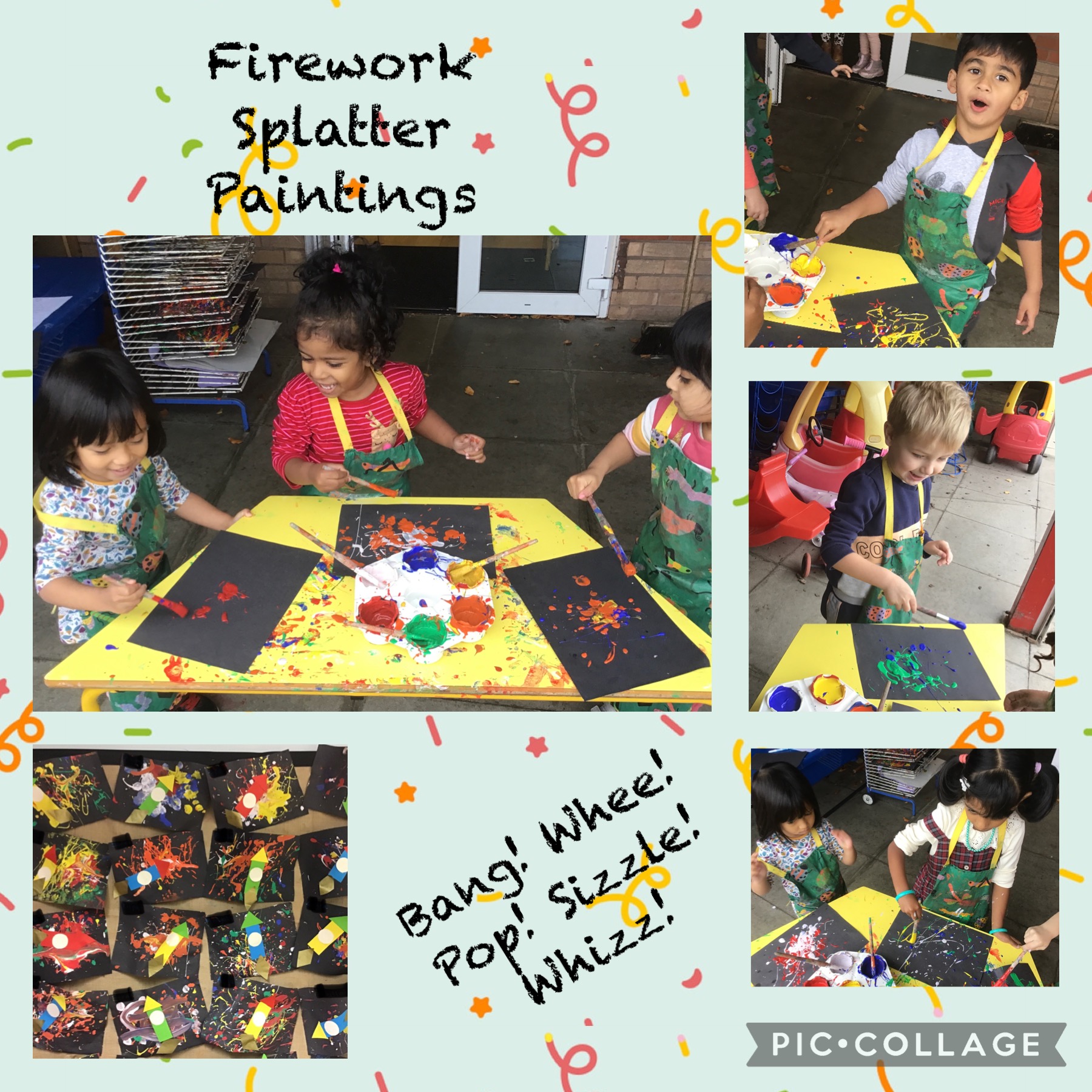 Image of Firework Splatter Painting 