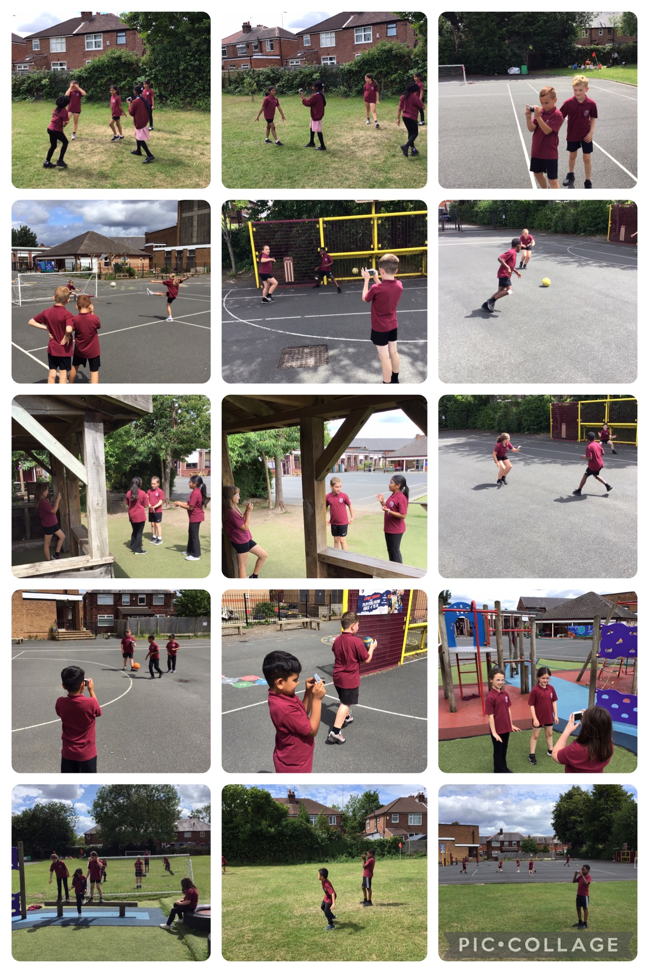 Image of Recording our sports skills videos in computing!
