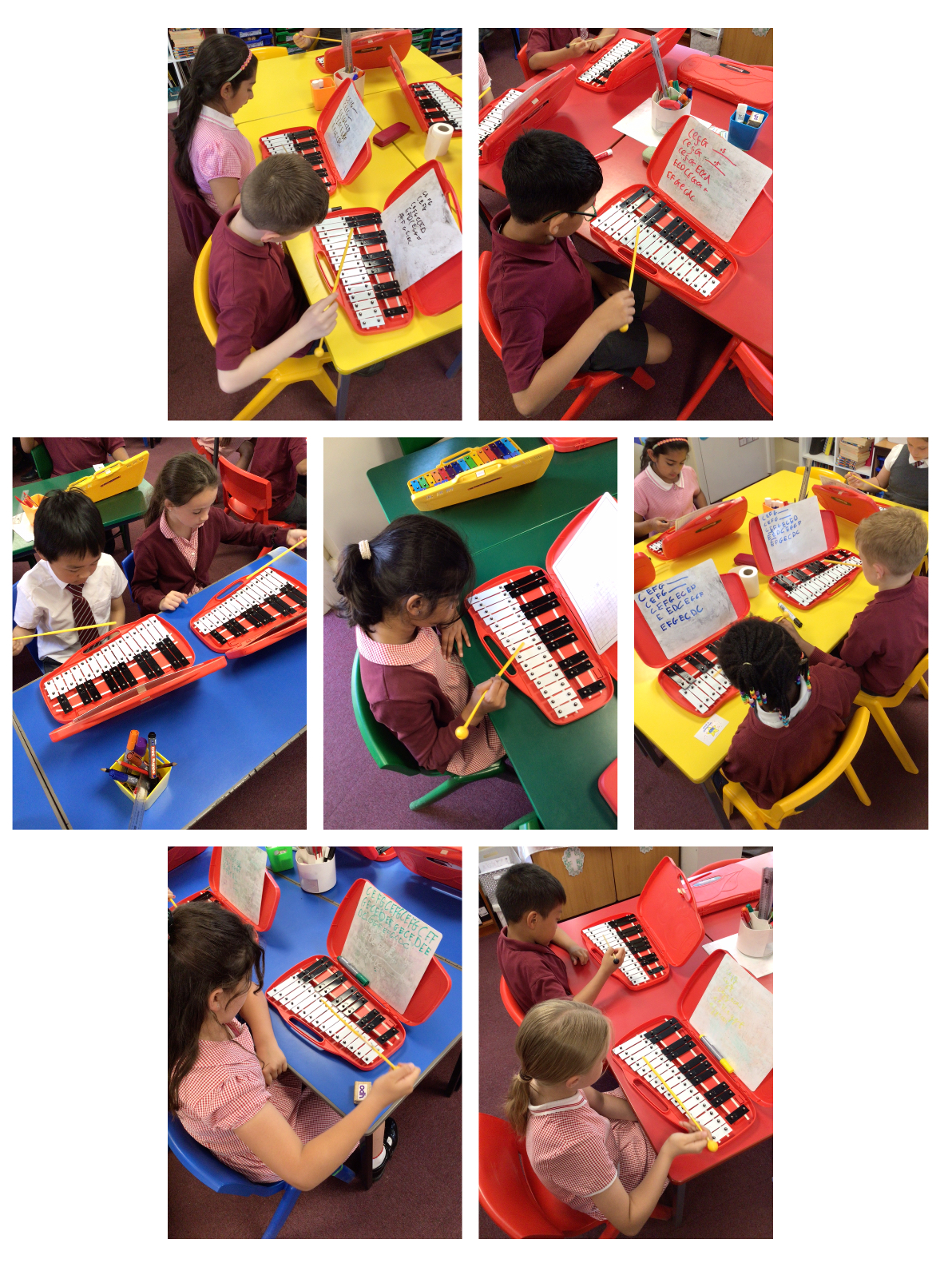 Image of Learning ‘When the Saints go marching in’ on the glockenspiel!